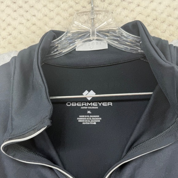 Obermeyer Aspen Colorado Women's Black Quarter Zip Long Sleeve Pullover Top XL - Picture 5 of 7